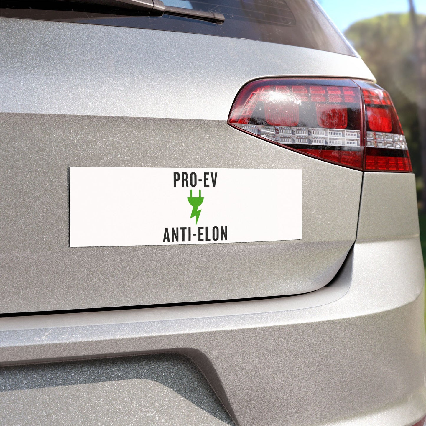 'Pro-EV, Anti-Elon' Car Magnet