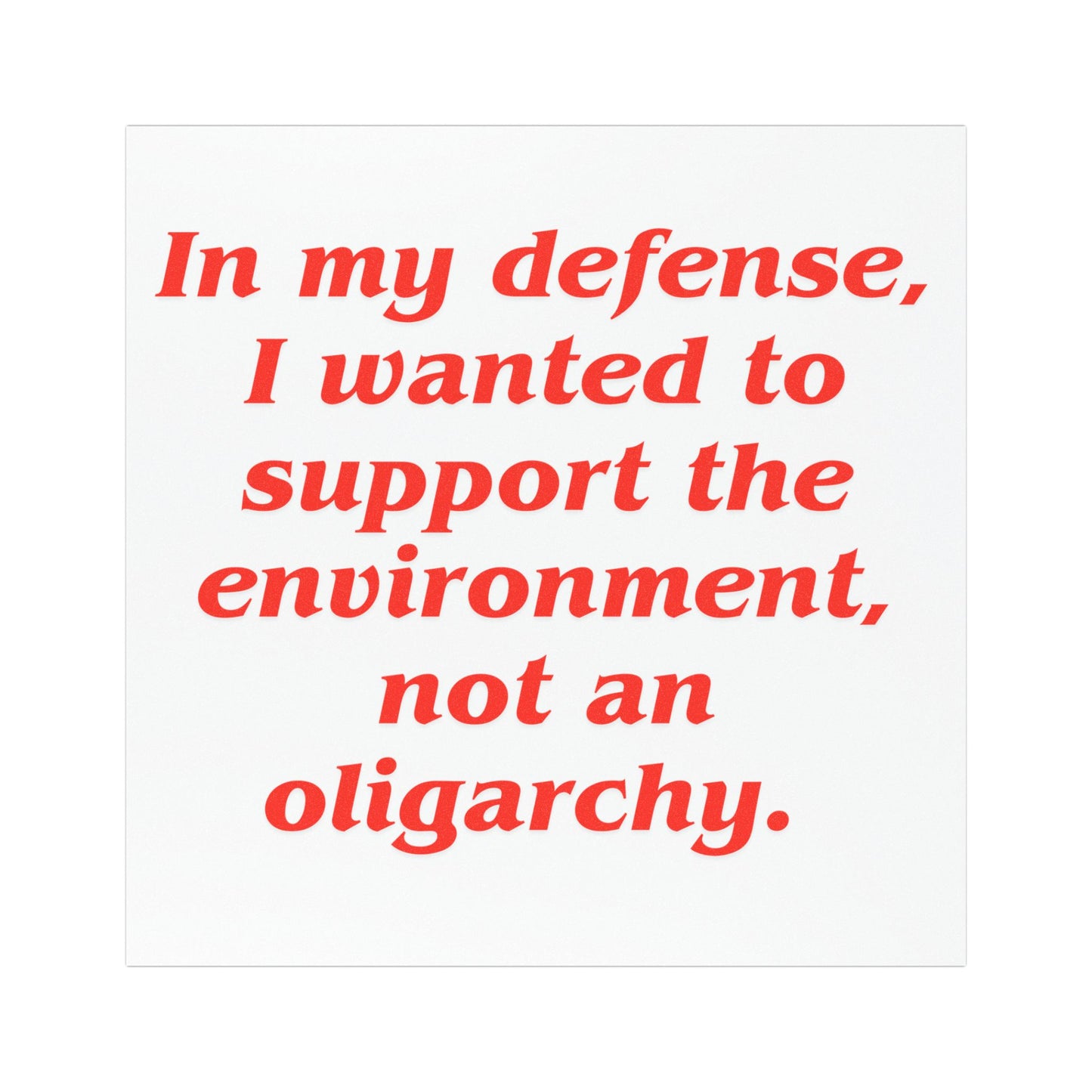 'In my defense...' Tesla Car Magnet