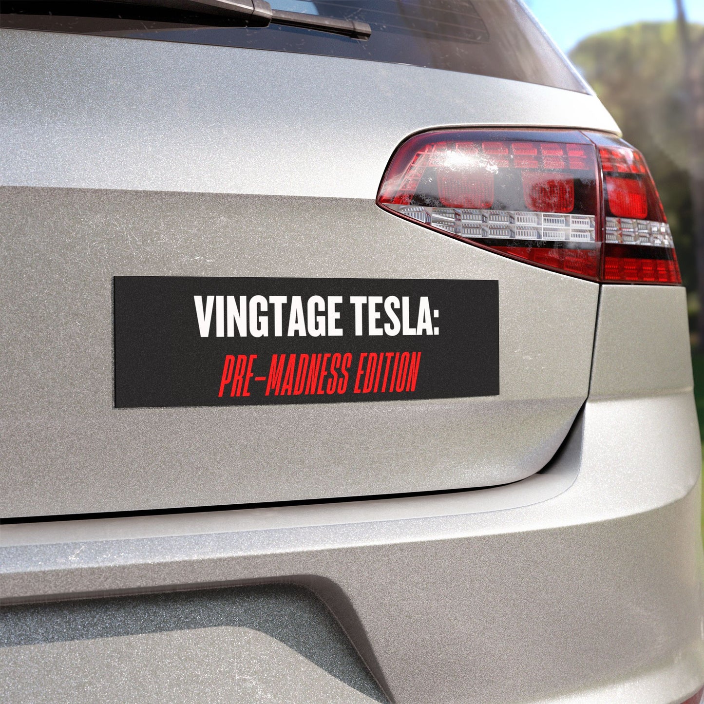 'Vintage Tesla: Pre-Madness Edition' Car Magnet
