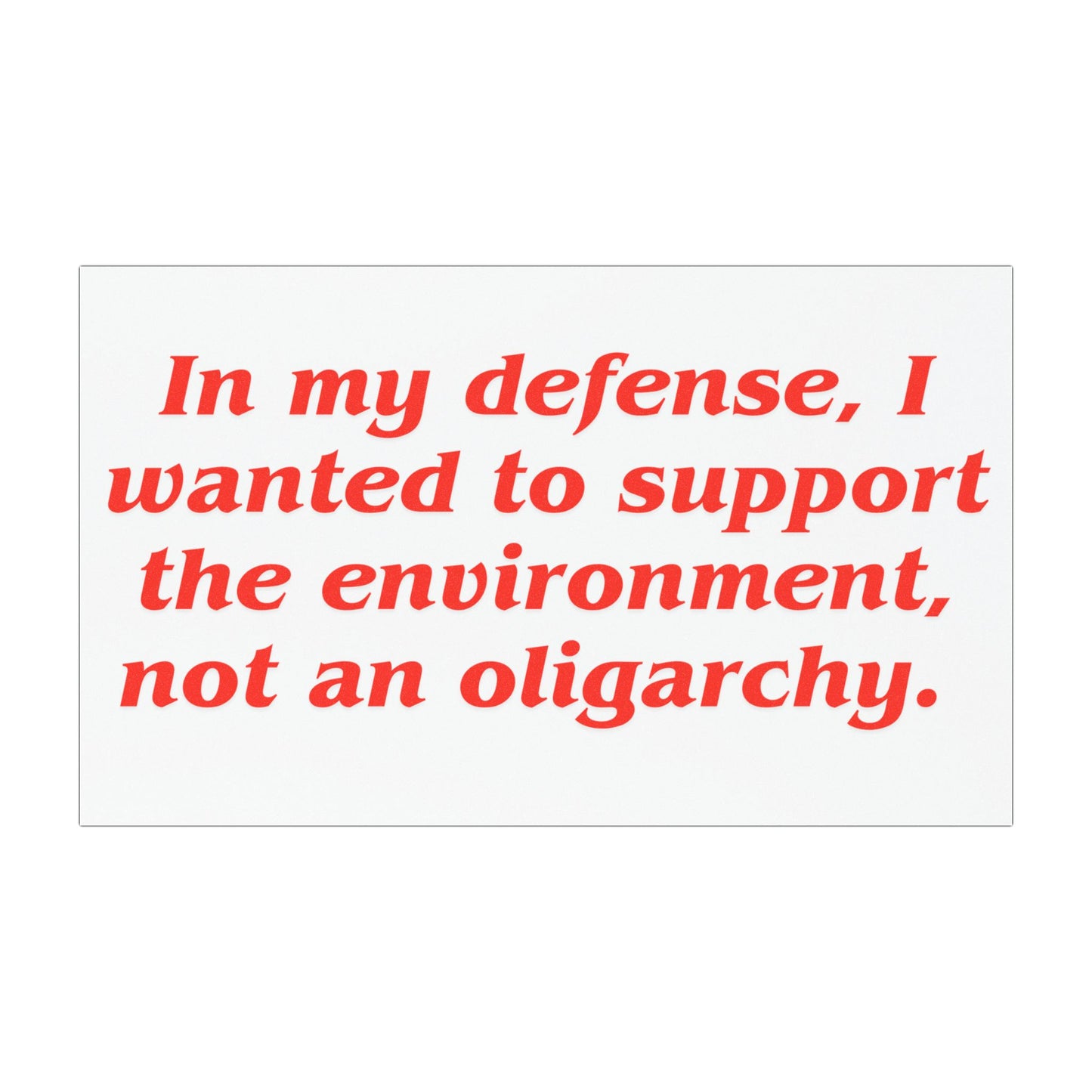 'In my defense...' Tesla Car Magnet