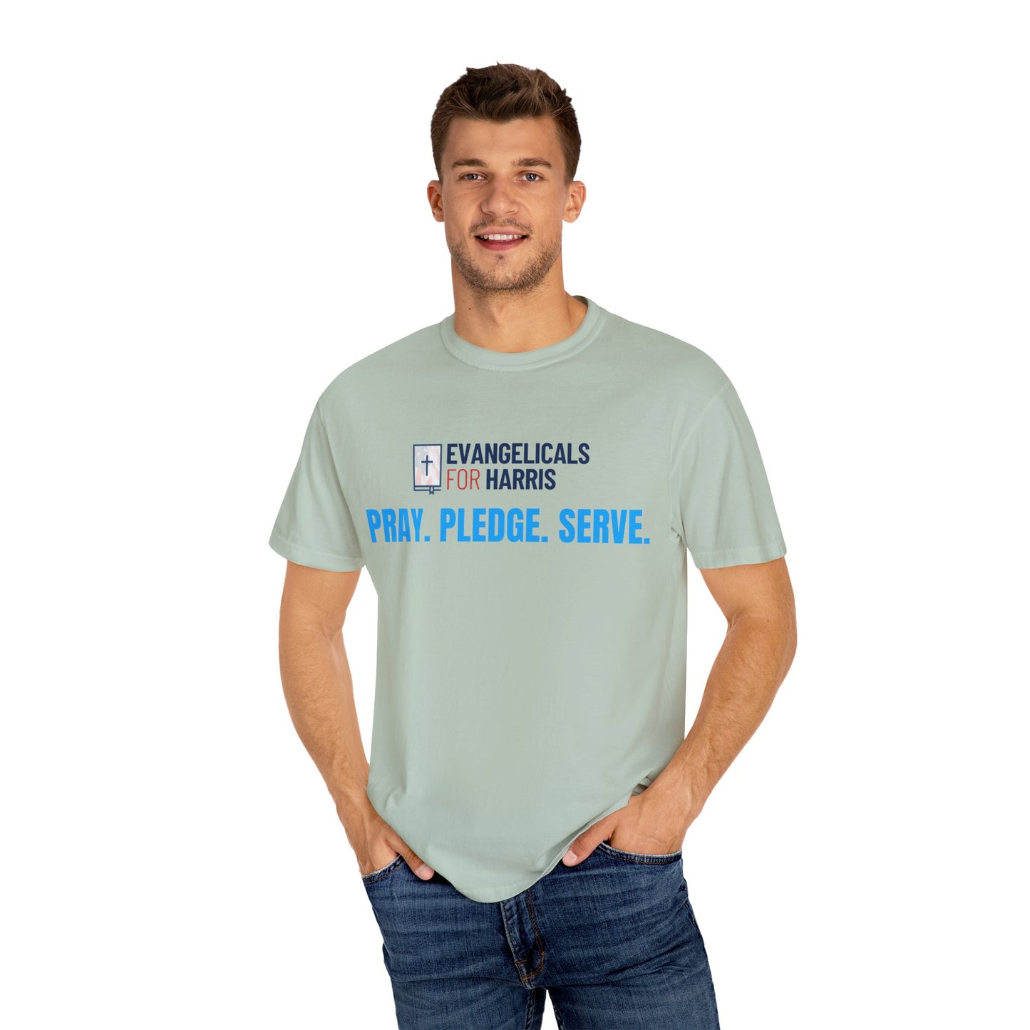 Pray, Pledge, Serve (Logo Front) T-shirt