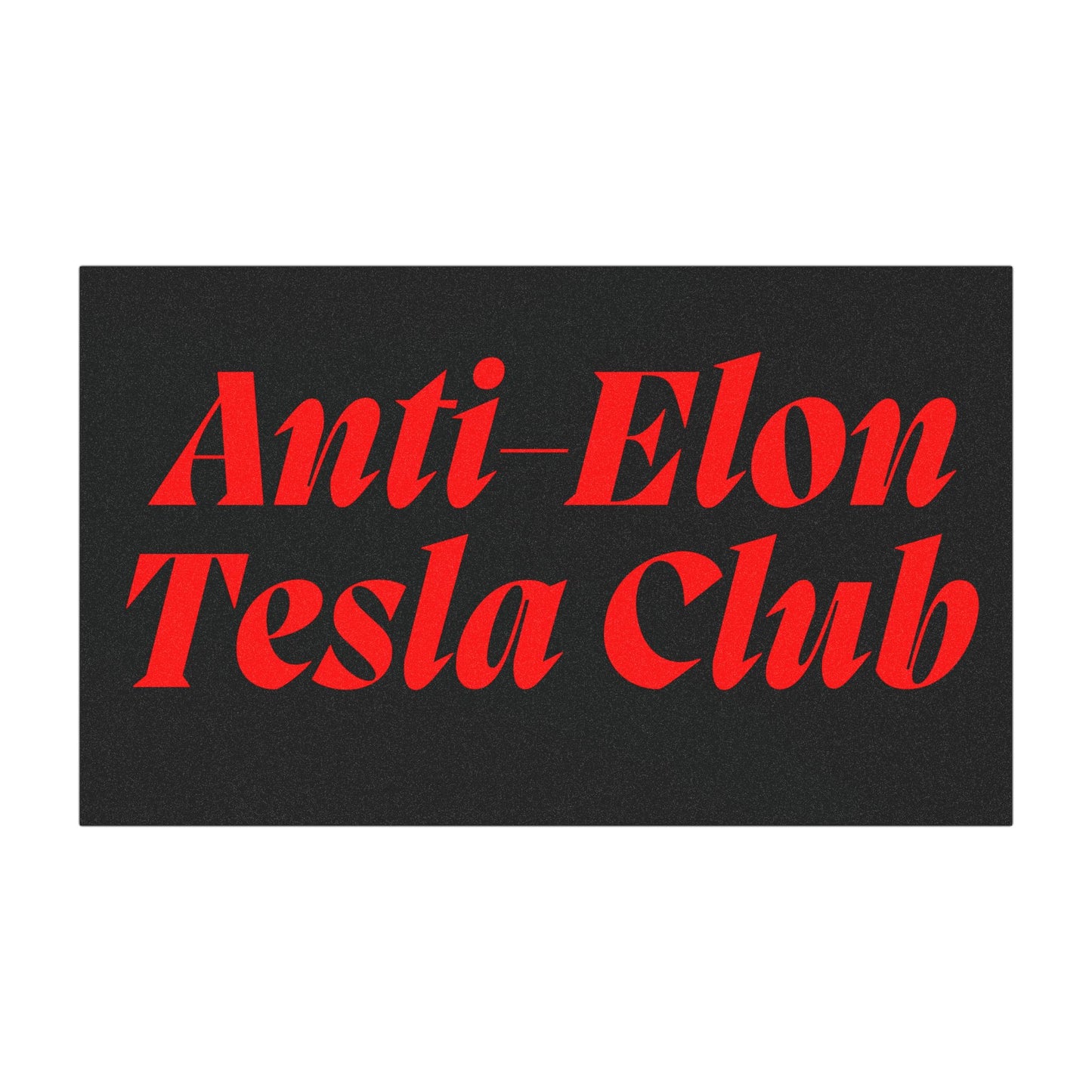 Red 'Anti-Elon Tesla Club' Car Magnet