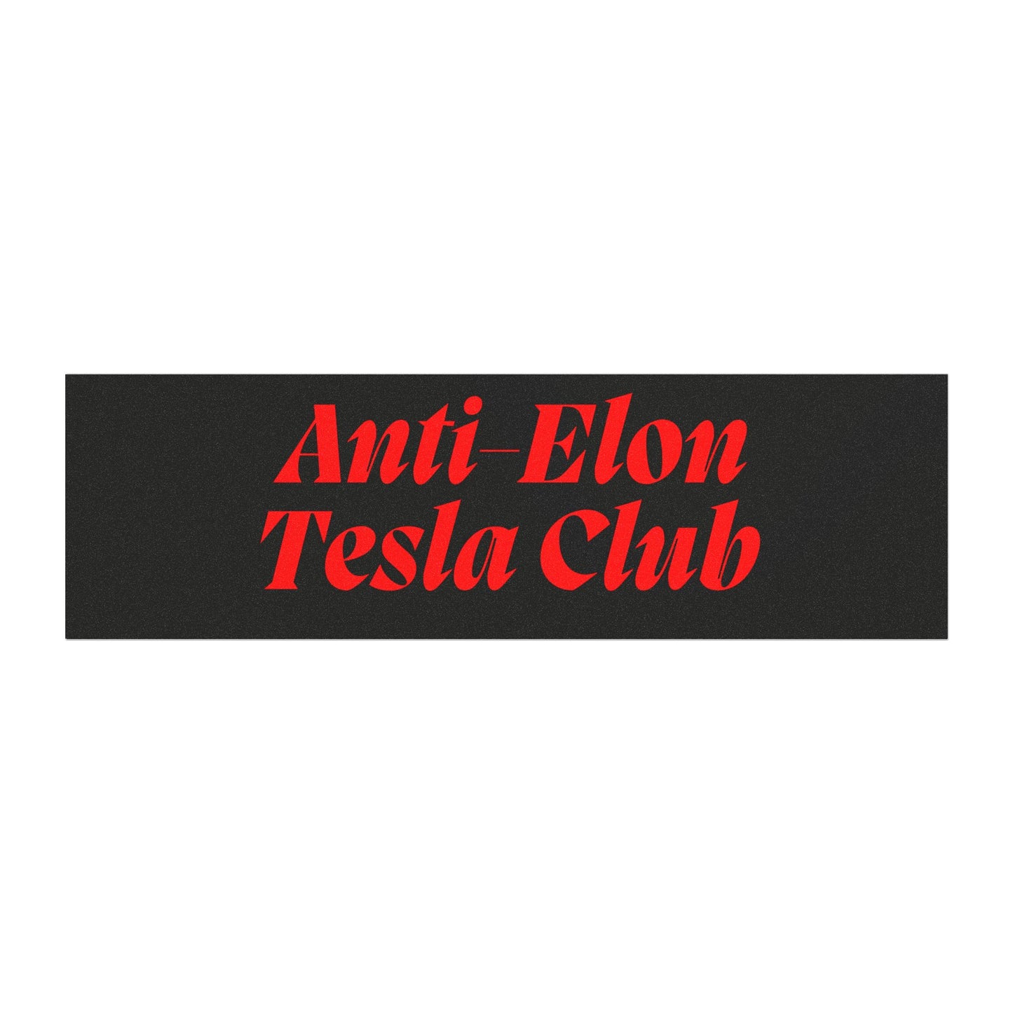 Red 'Anti-Elon Tesla Club' Car Magnet