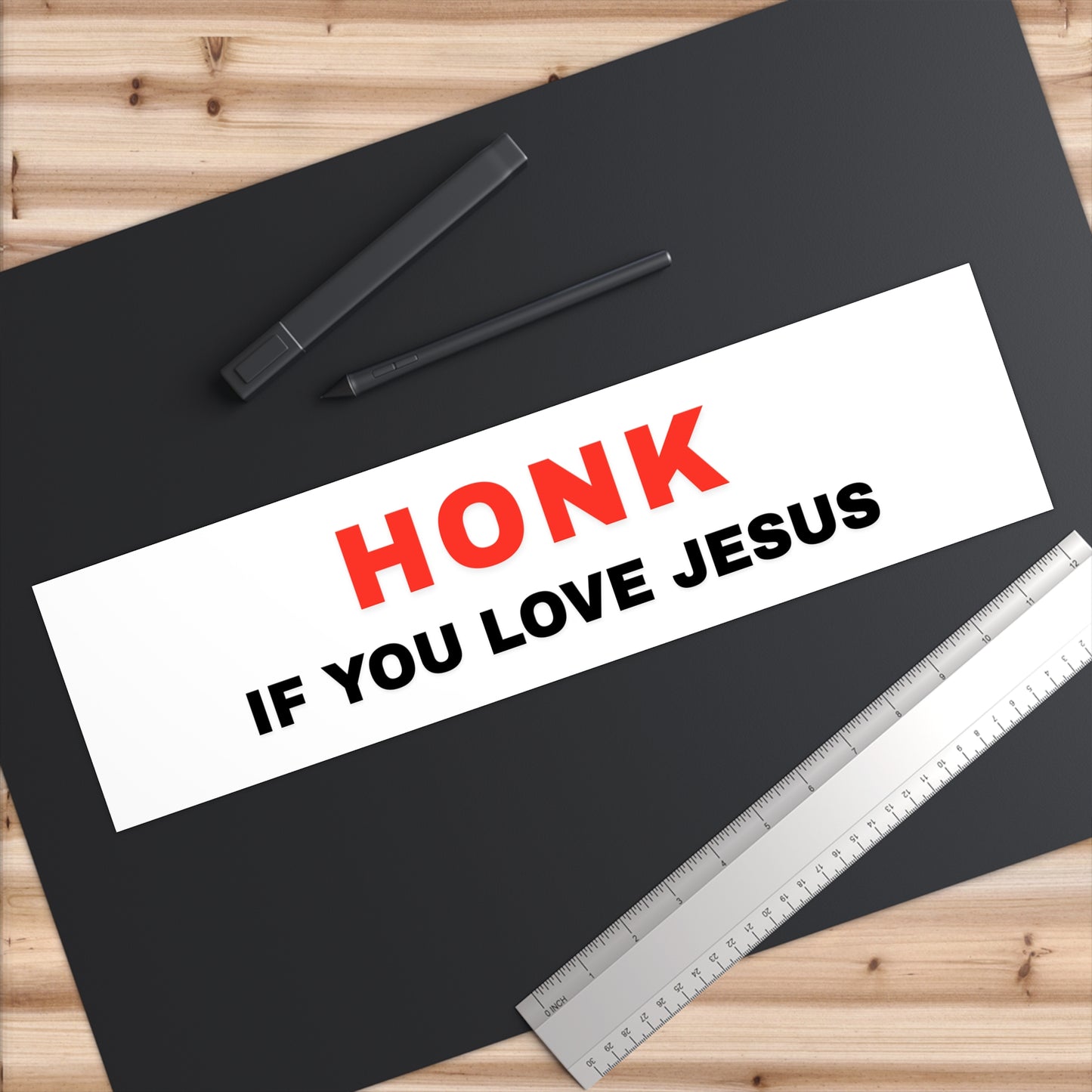 'Honk If You Love Jesus' Bold Bumper Sticker