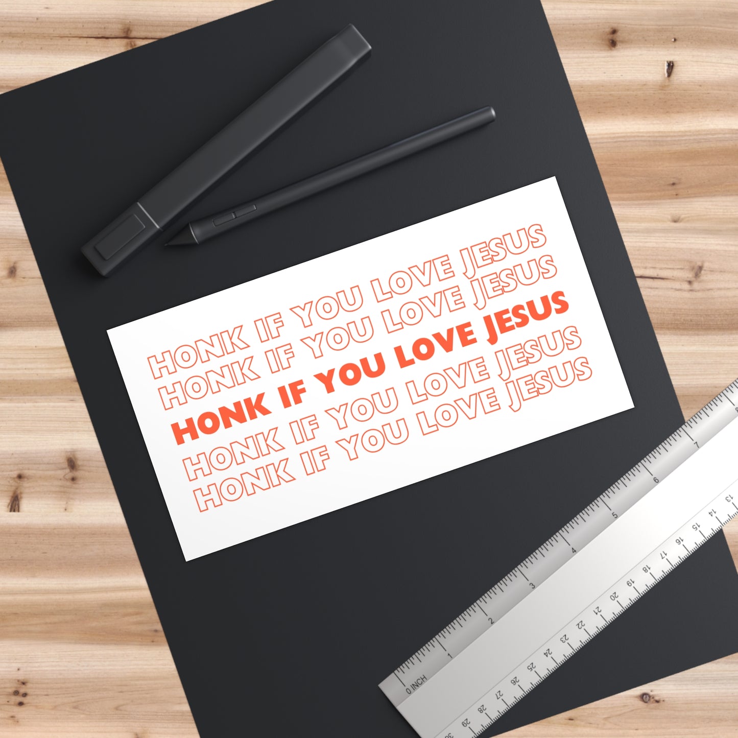 'Honk If You Love Jesus' Bumper Sticker Alternative