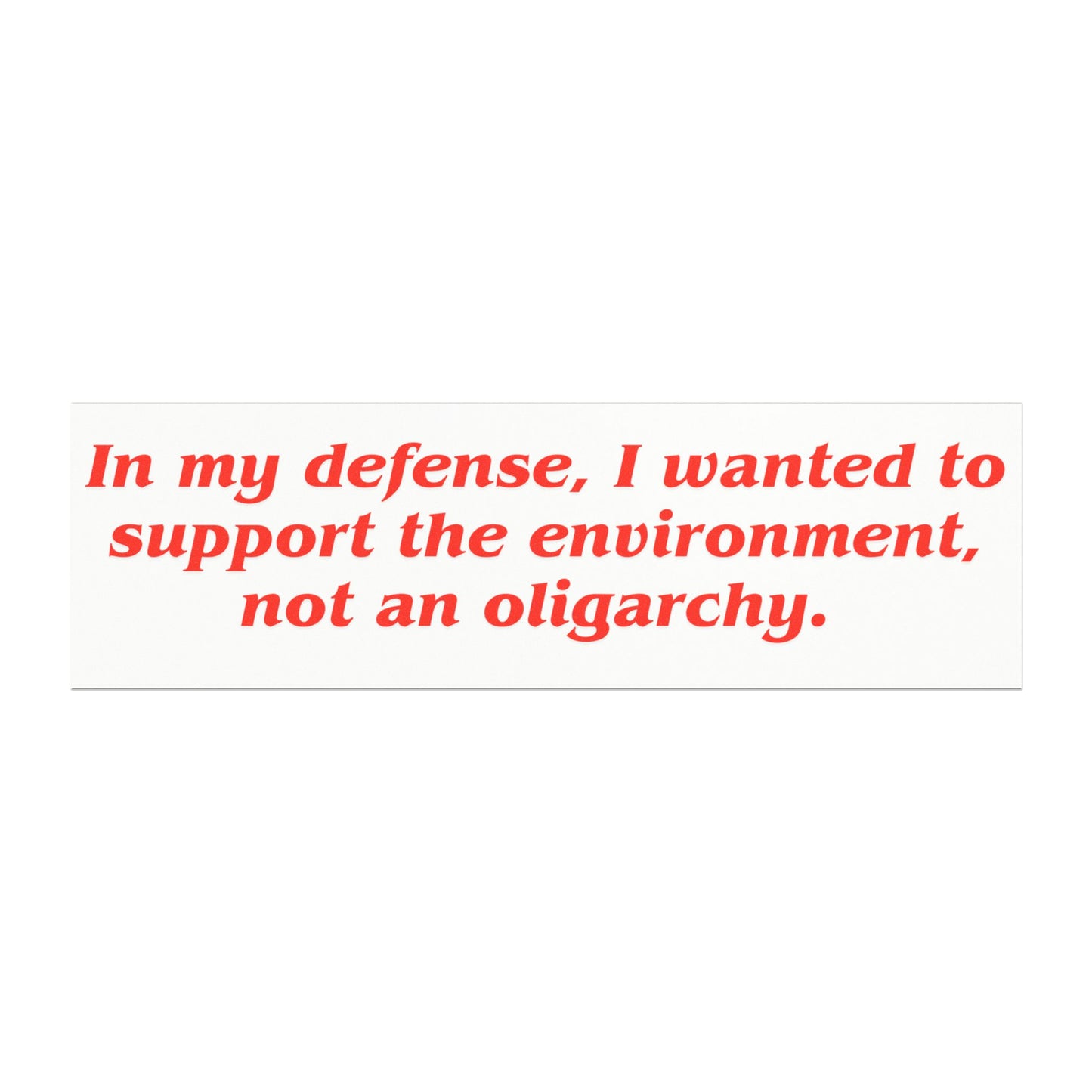 'In my defense...' Tesla Car Magnet