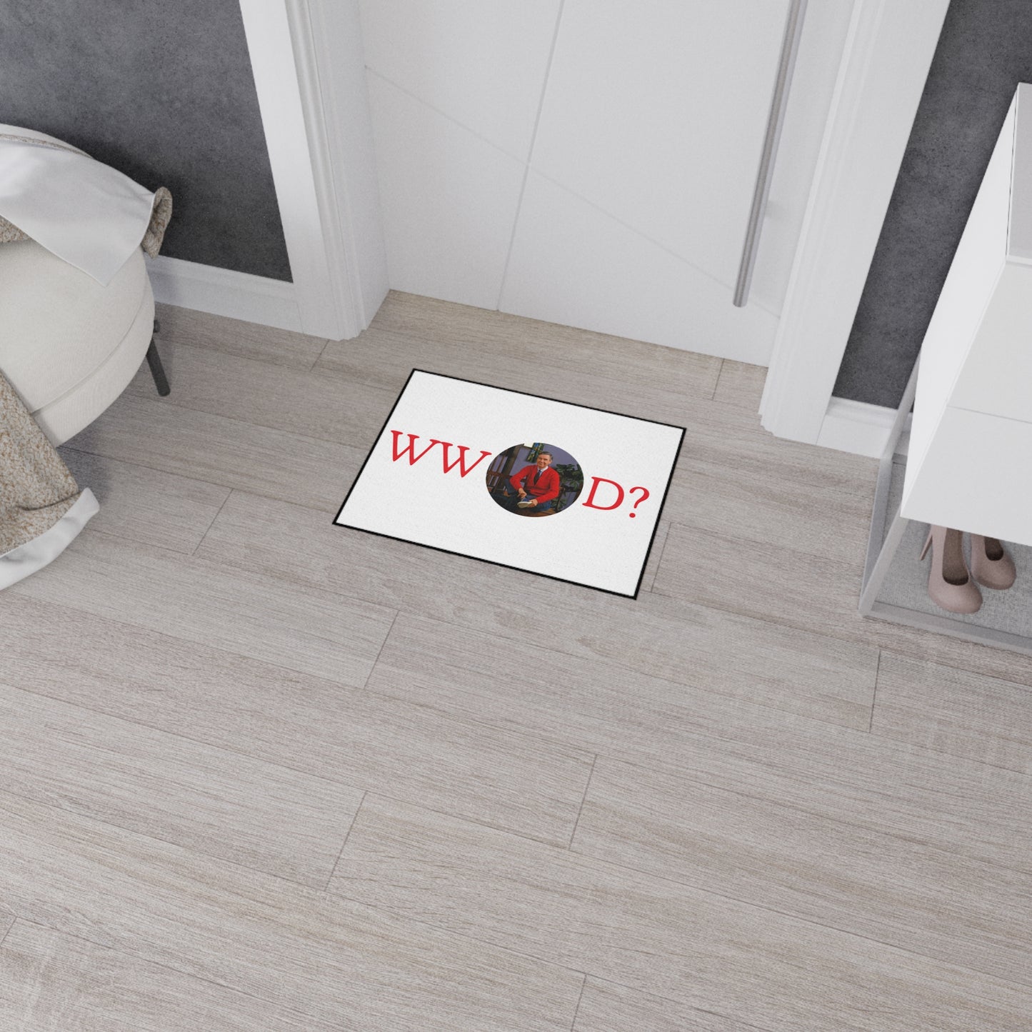 What Would Mr. Rogers Do? Heavy Duty Floor Mat