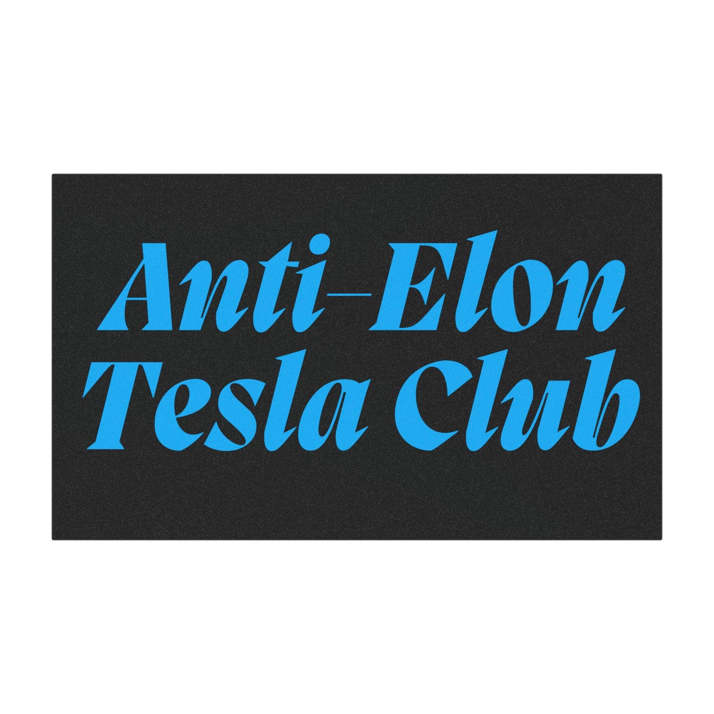 Blue 'Anti-Elon Tesla Club' Car Magnet