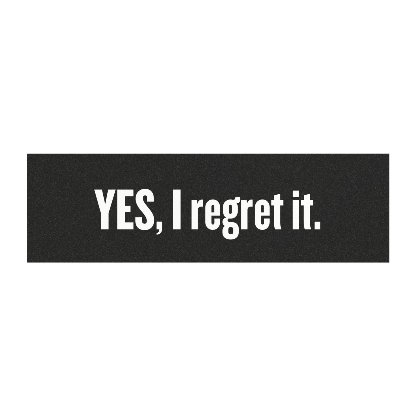 'YES, I regret it' Tesla Car Magnet