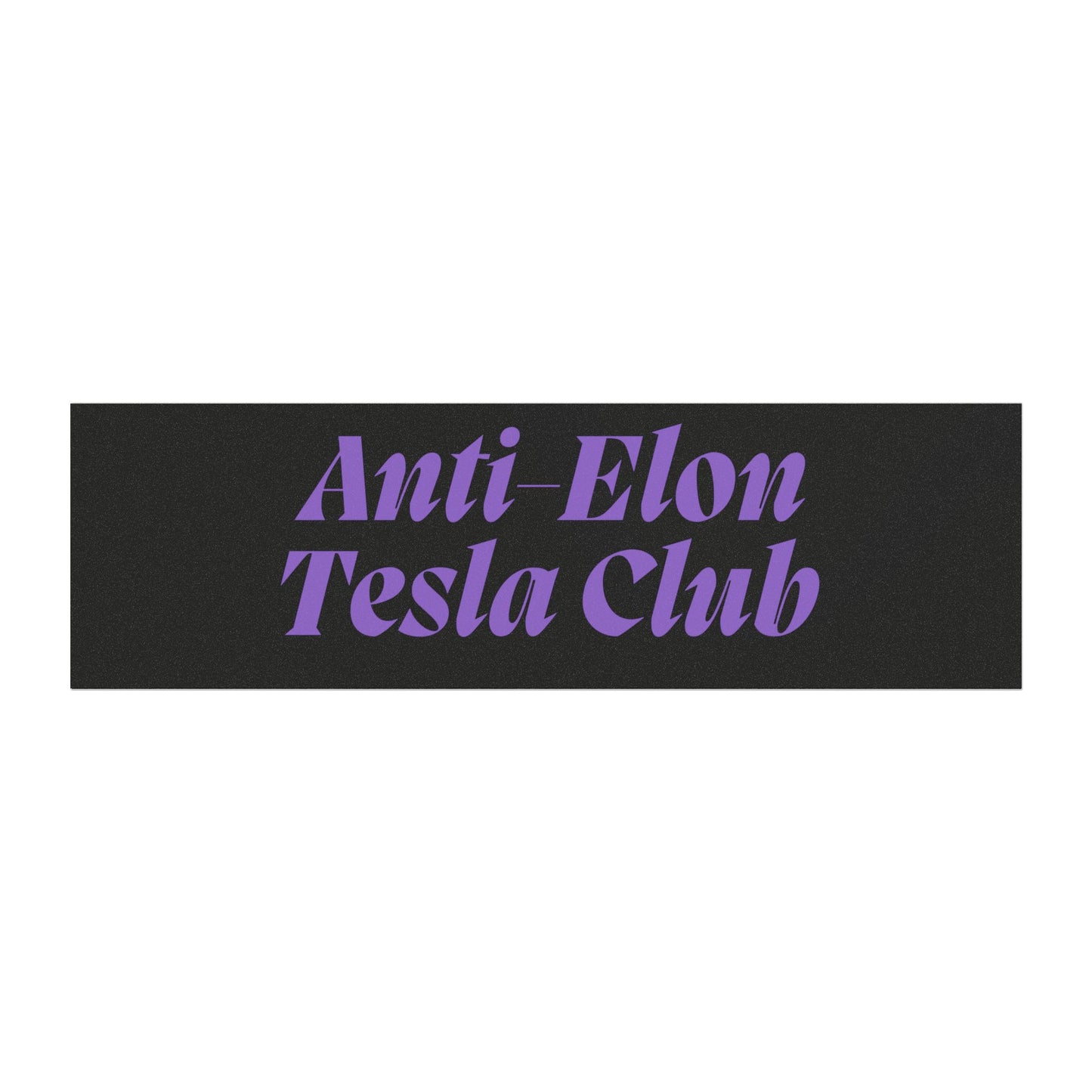Purple 'Anti-Elon Tesla Club' Car Magnet