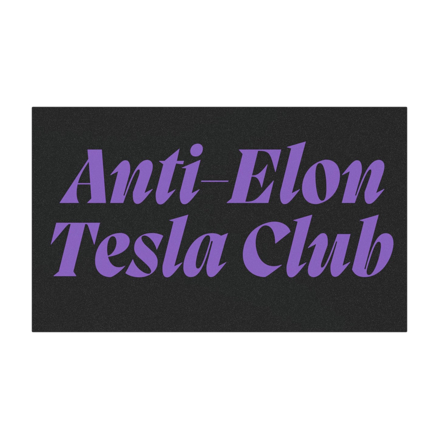 Purple 'Anti-Elon Tesla Club' Car Magnet