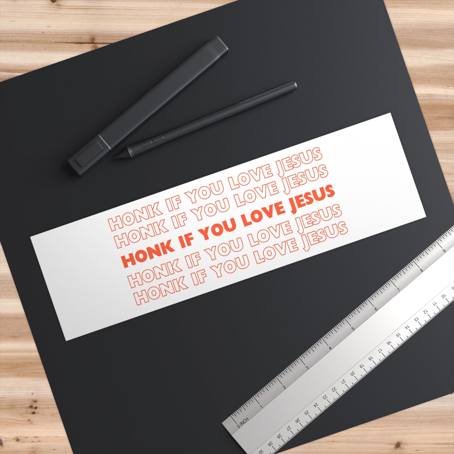'Honk If You Love Jesus' Bumper Sticker Alternative