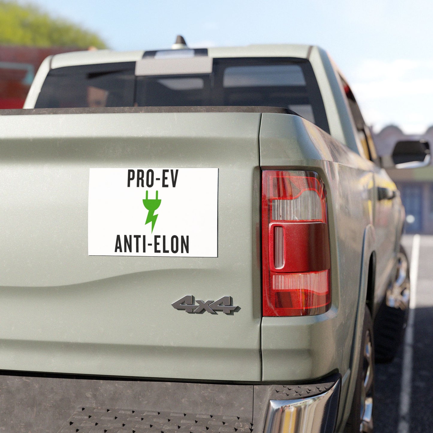 'Pro-EV, Anti-Elon' Car Magnet
