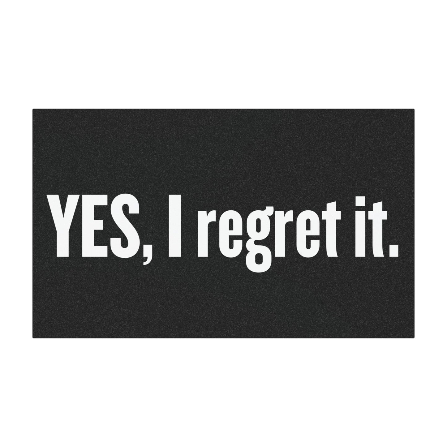 'YES, I regret it' Tesla Car Magnet