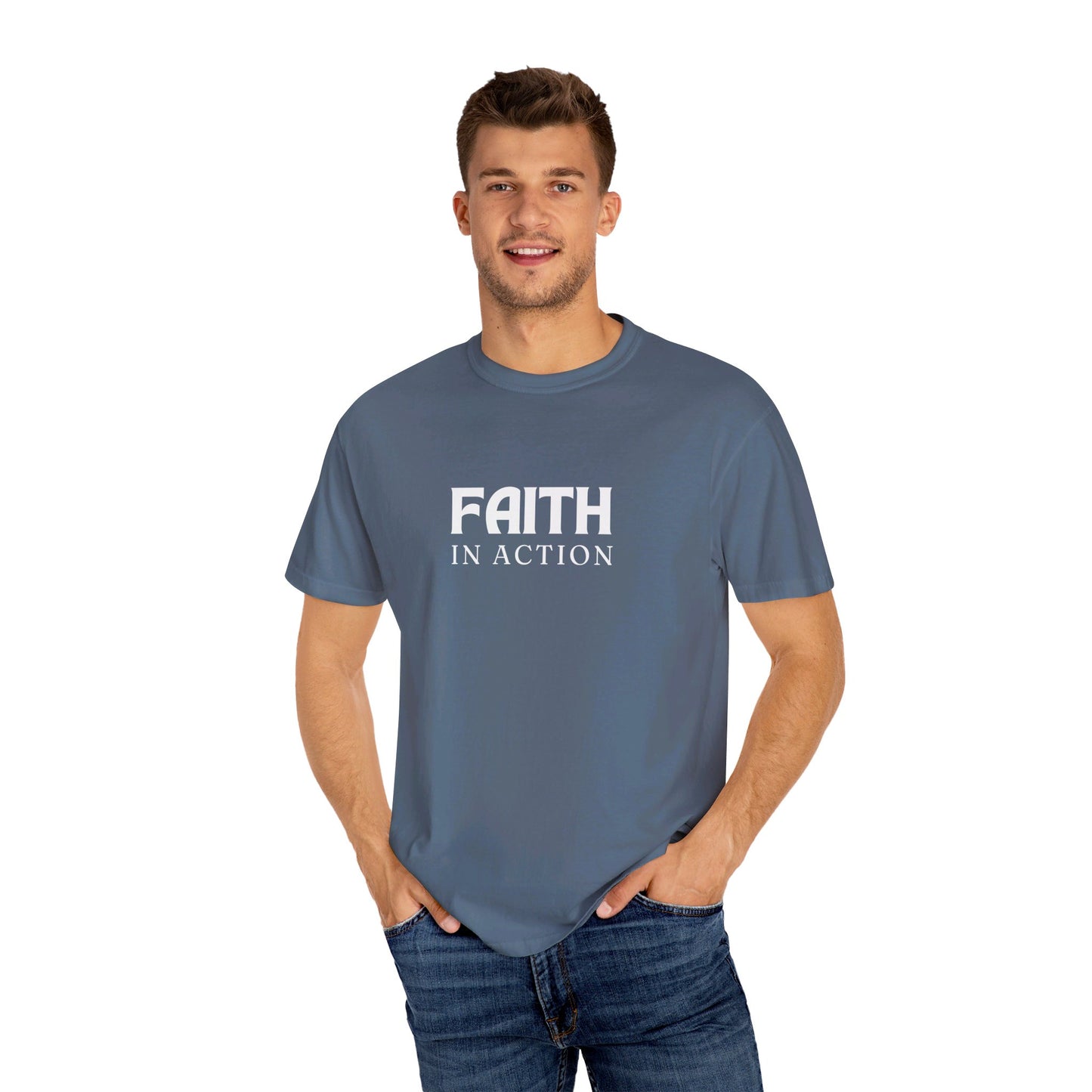 Faith in Action - Unisex Garment-Dyed T-shirt