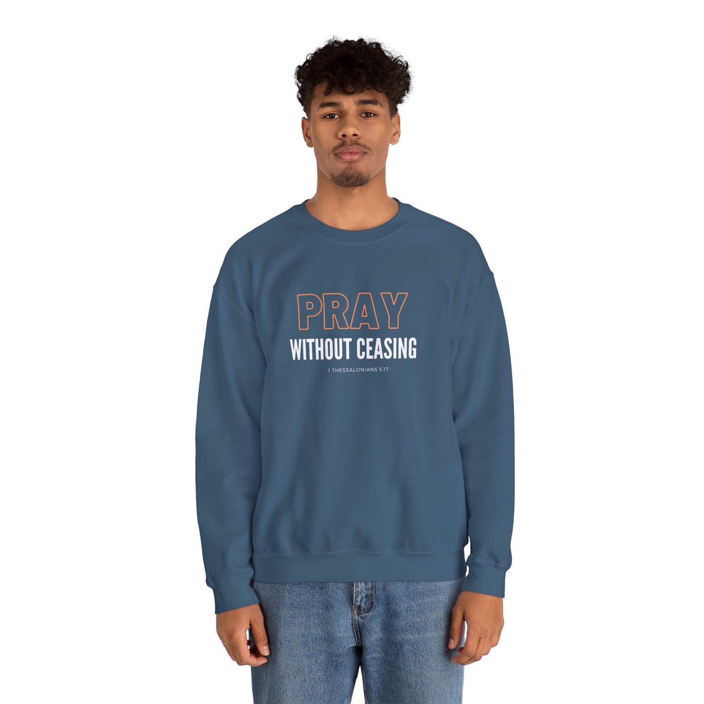 Pray Without Ceasing Unisex Heavy Blend™ Crewneck Sweatshirt