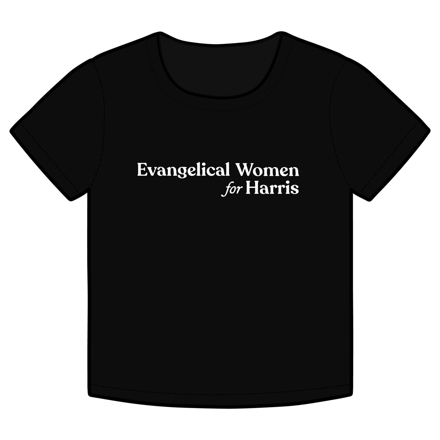 Evangelical Women For Harris Rib Baby Tee