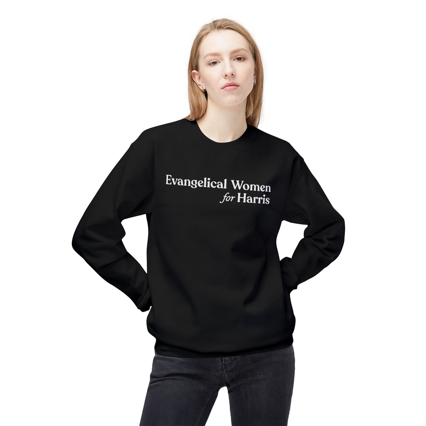 Evangelical Women For Harris Crewneck Sweatshirt