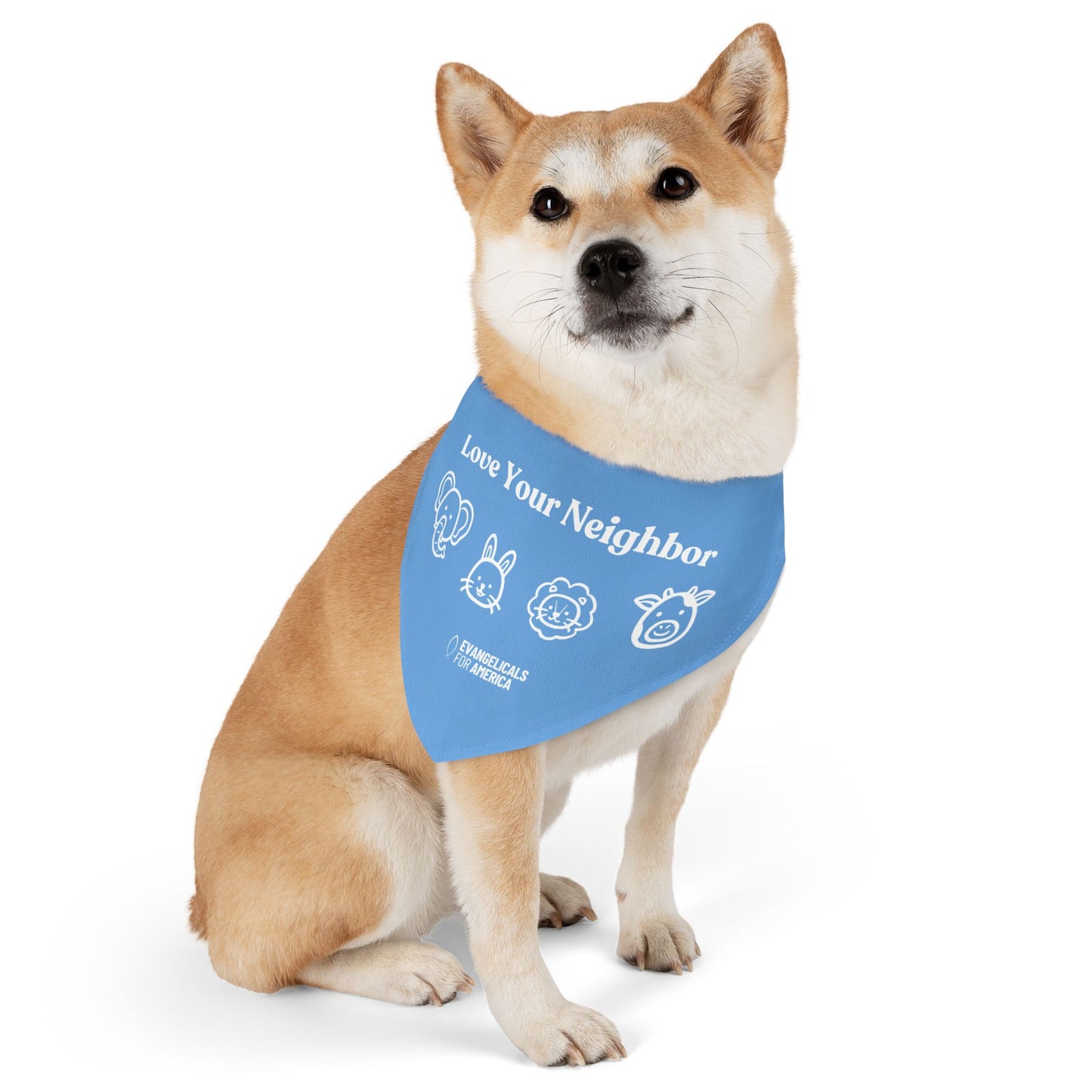 Love Your Neighbor Pet Bandana Collar