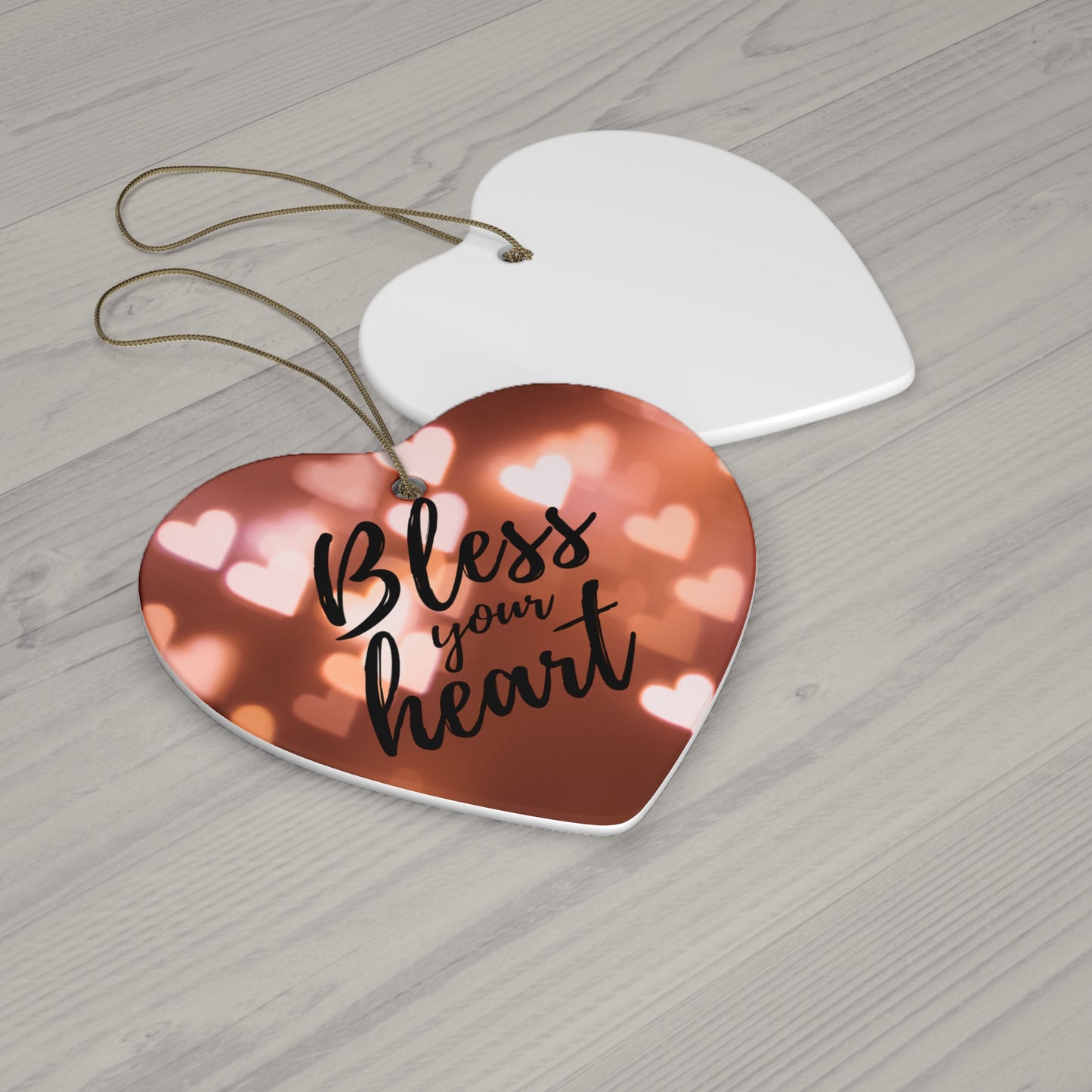 Bless Your Heart Ceramic Ornament