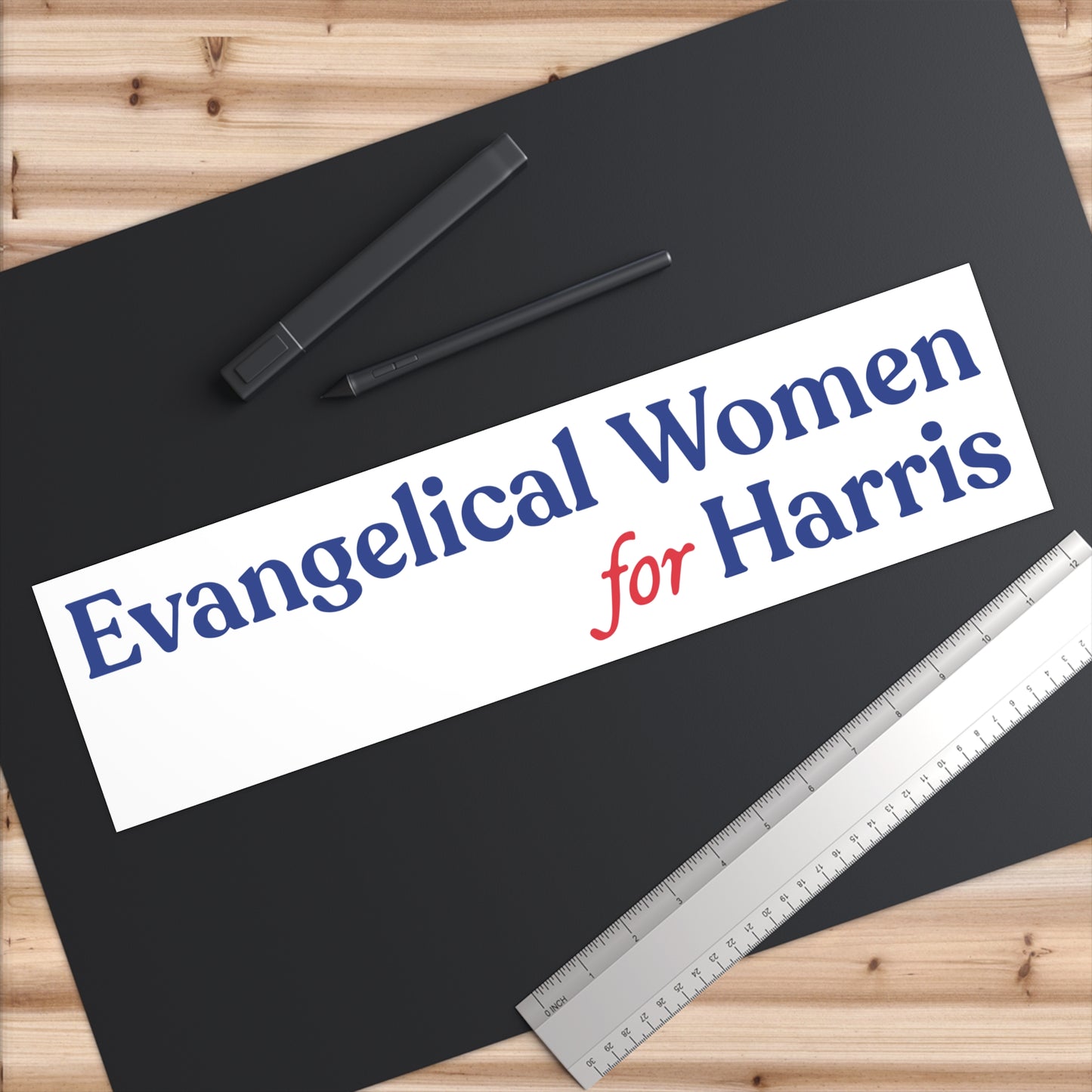 Evangelical Women For Harris Bumper Sticker