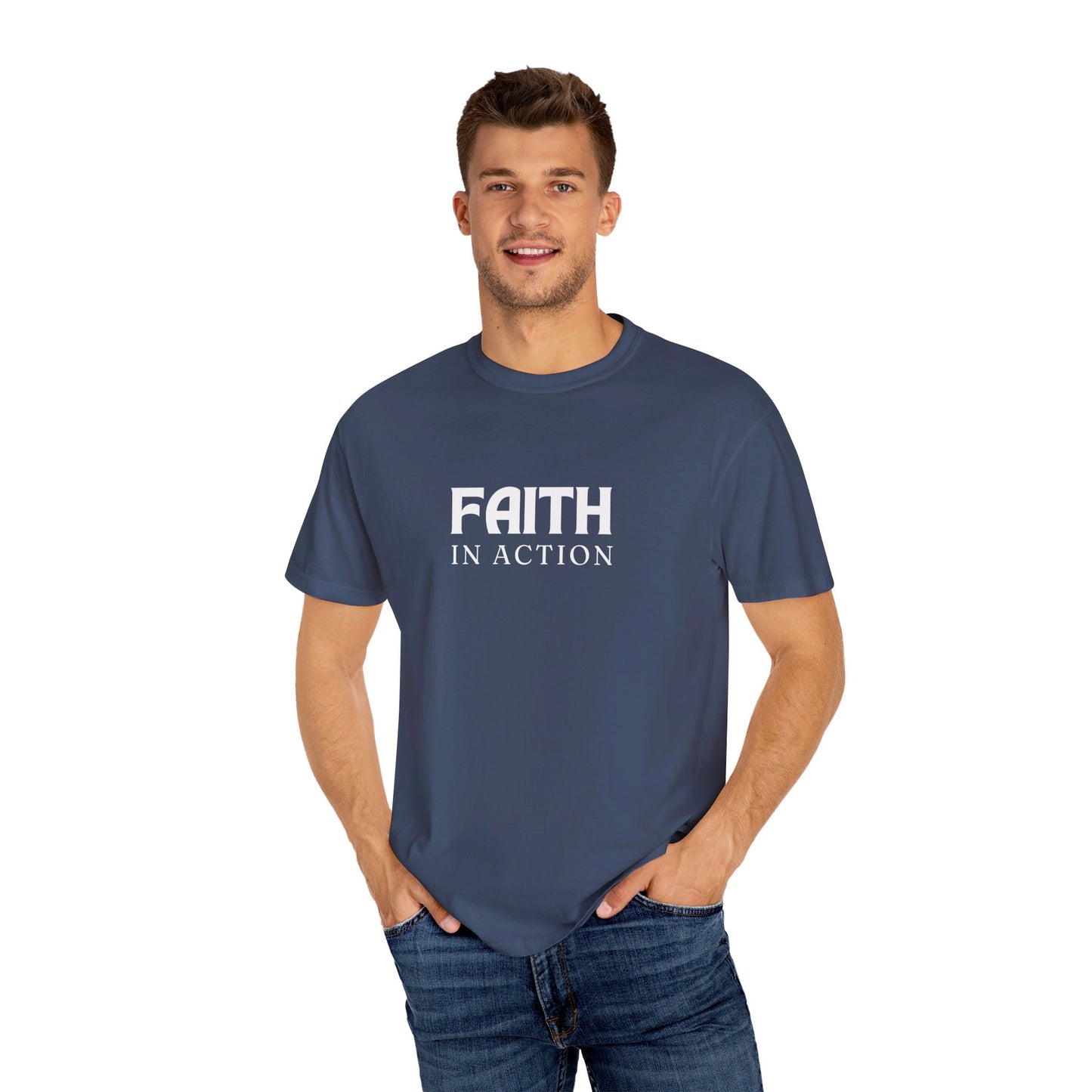 Faith in Action - Unisex Garment-Dyed T-shirt