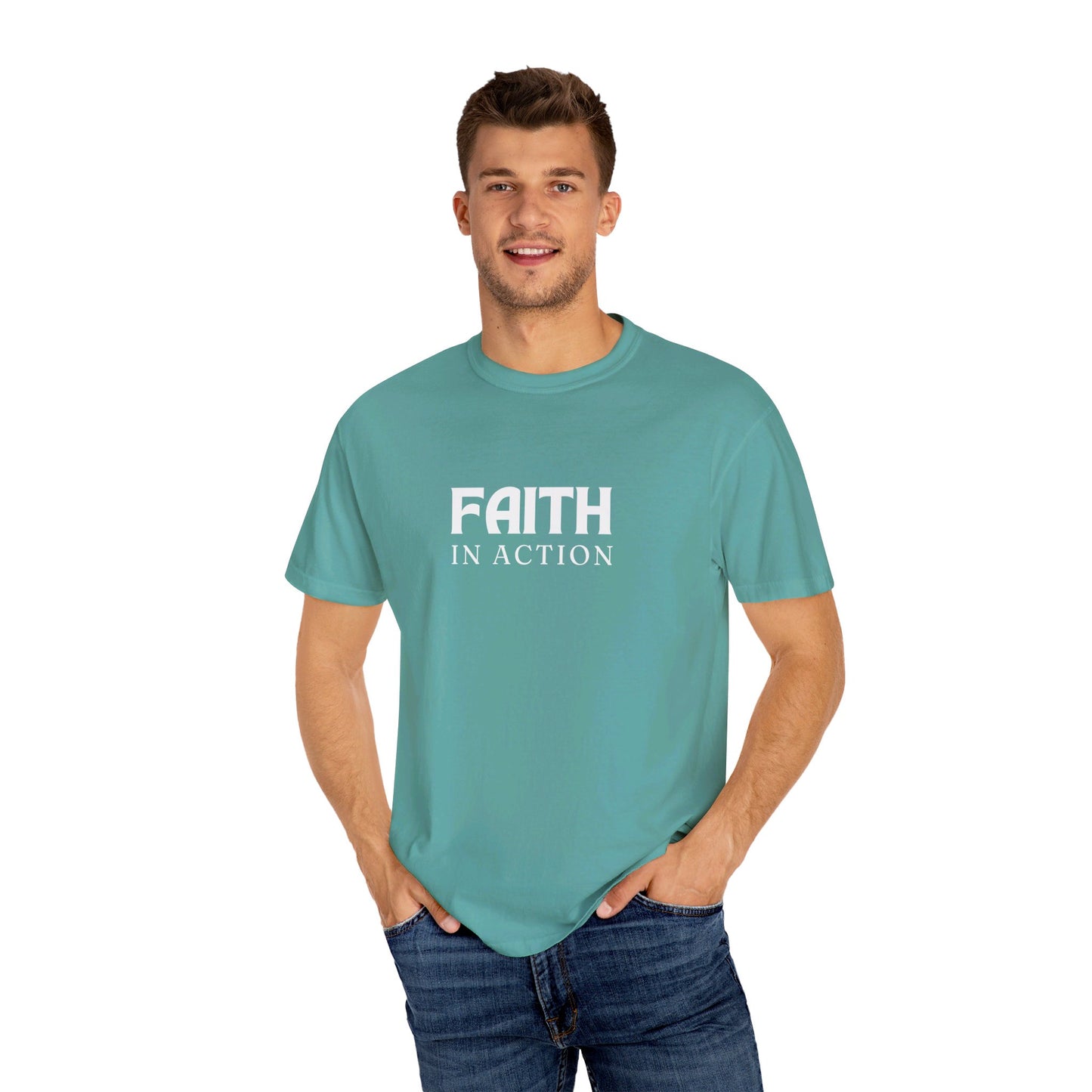 Faith in Action - Unisex Garment-Dyed T-shirt