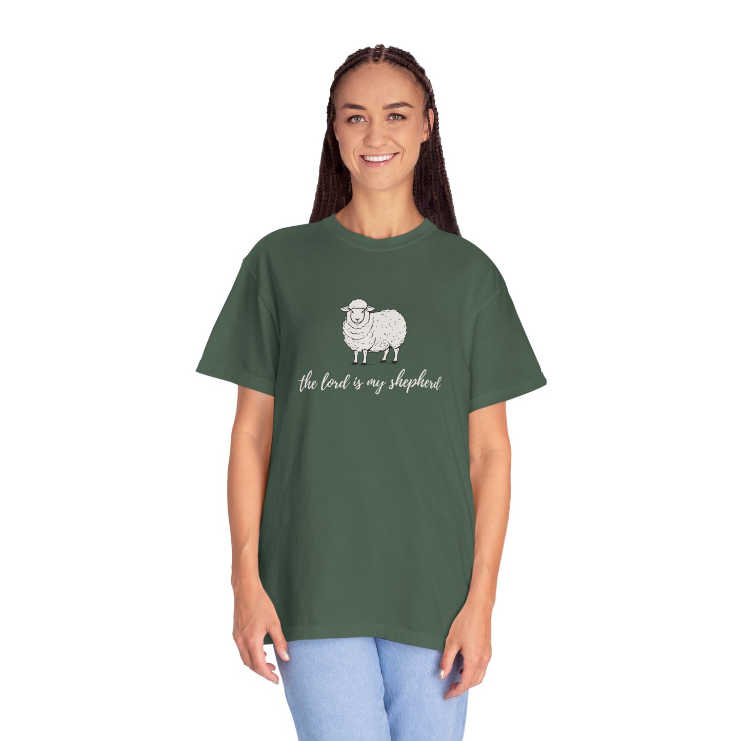 The Lord is My Shepherd Unisex Garment-Dyed T-shirt