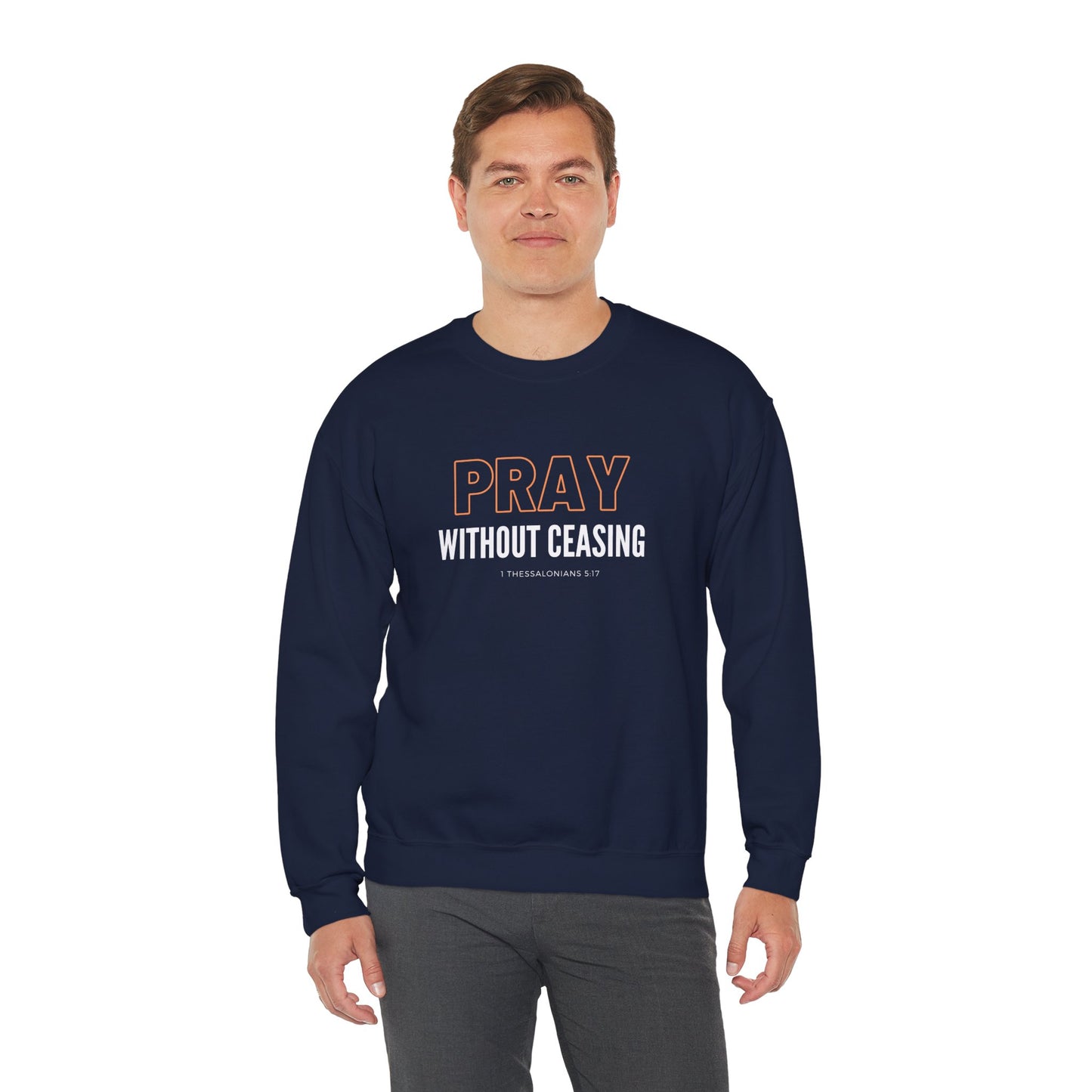 Pray Without Ceasing Unisex Heavy Blend™ Crewneck Sweatshirt