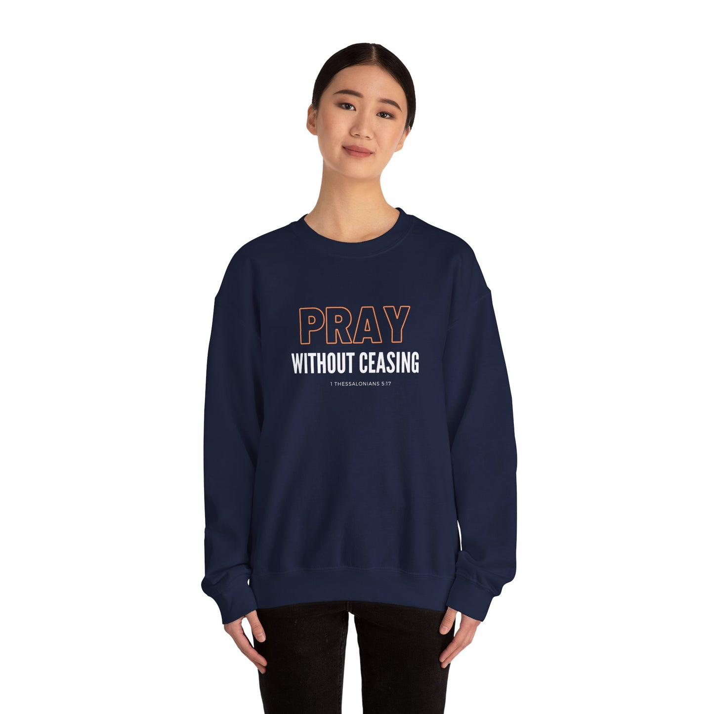 Pray Without Ceasing Unisex Heavy Blend™ Crewneck Sweatshirt