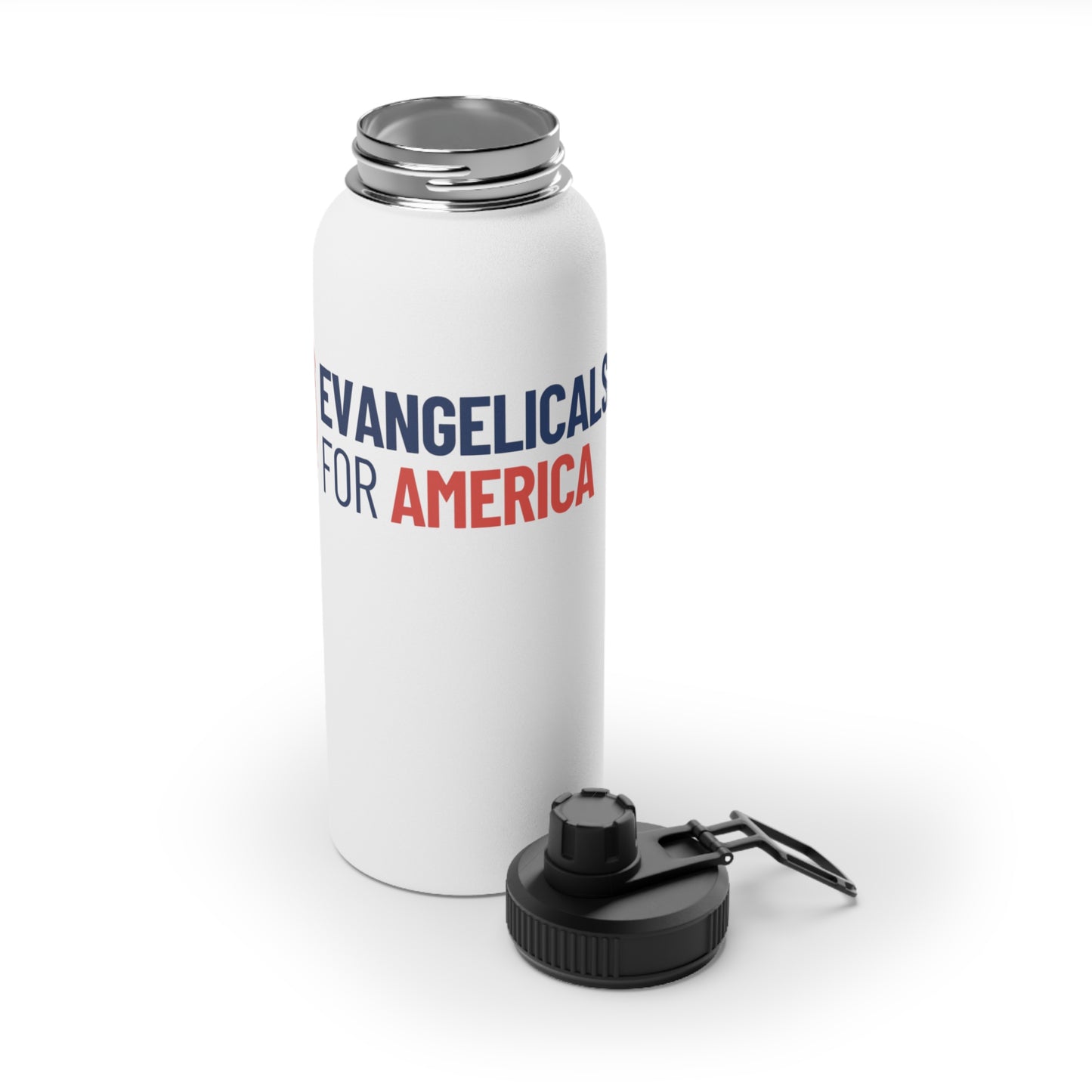 Evangelicals For America Steel Water Bottle (Sports Lid)