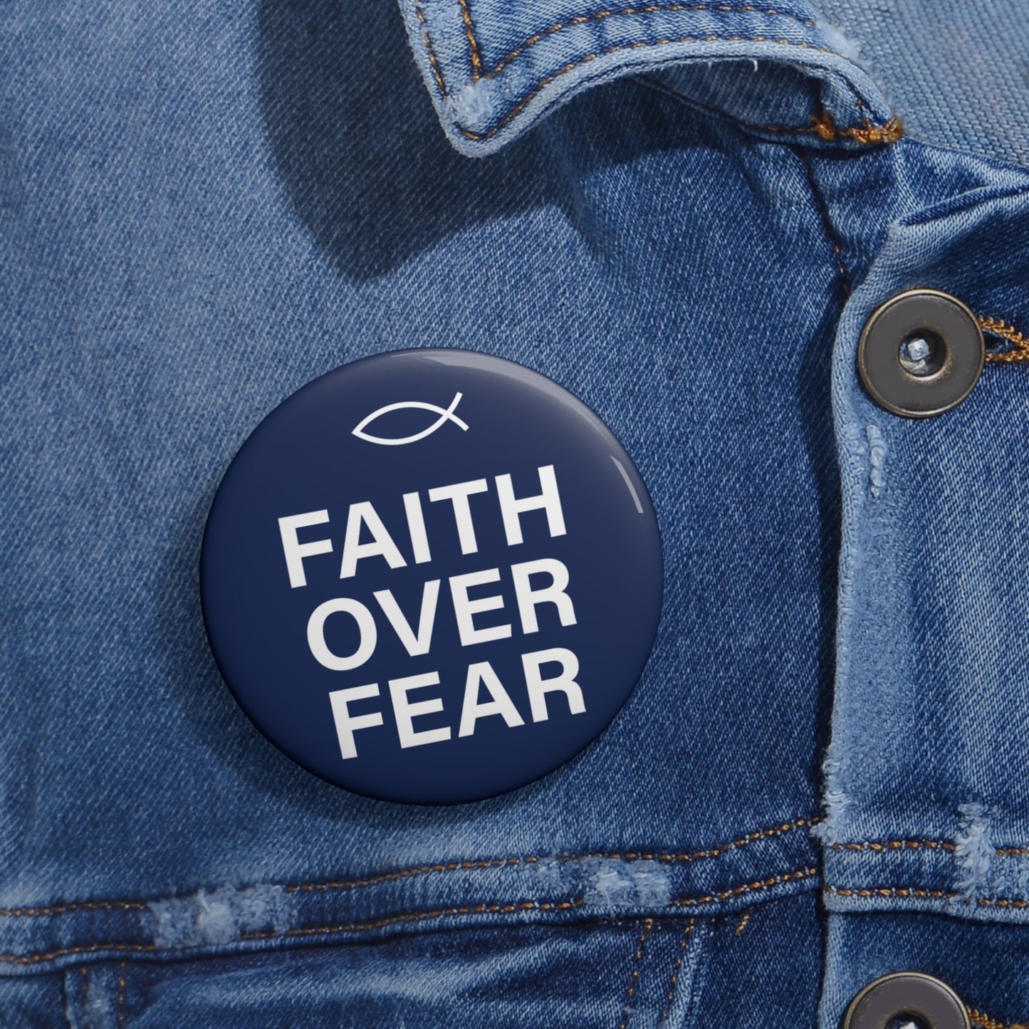 Faith Over Fear Pin