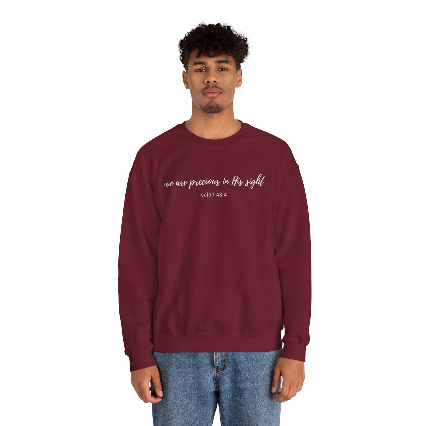 We are Precious in His Sight Unisex Heavy Blend™ Crewneck Sweatshirt