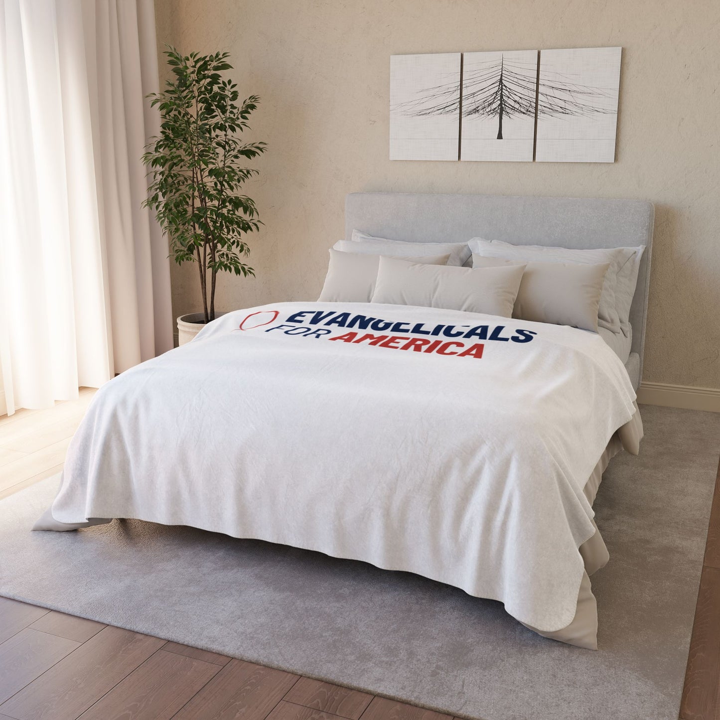 Evangelicals For America Fleece Sherpa Blanket