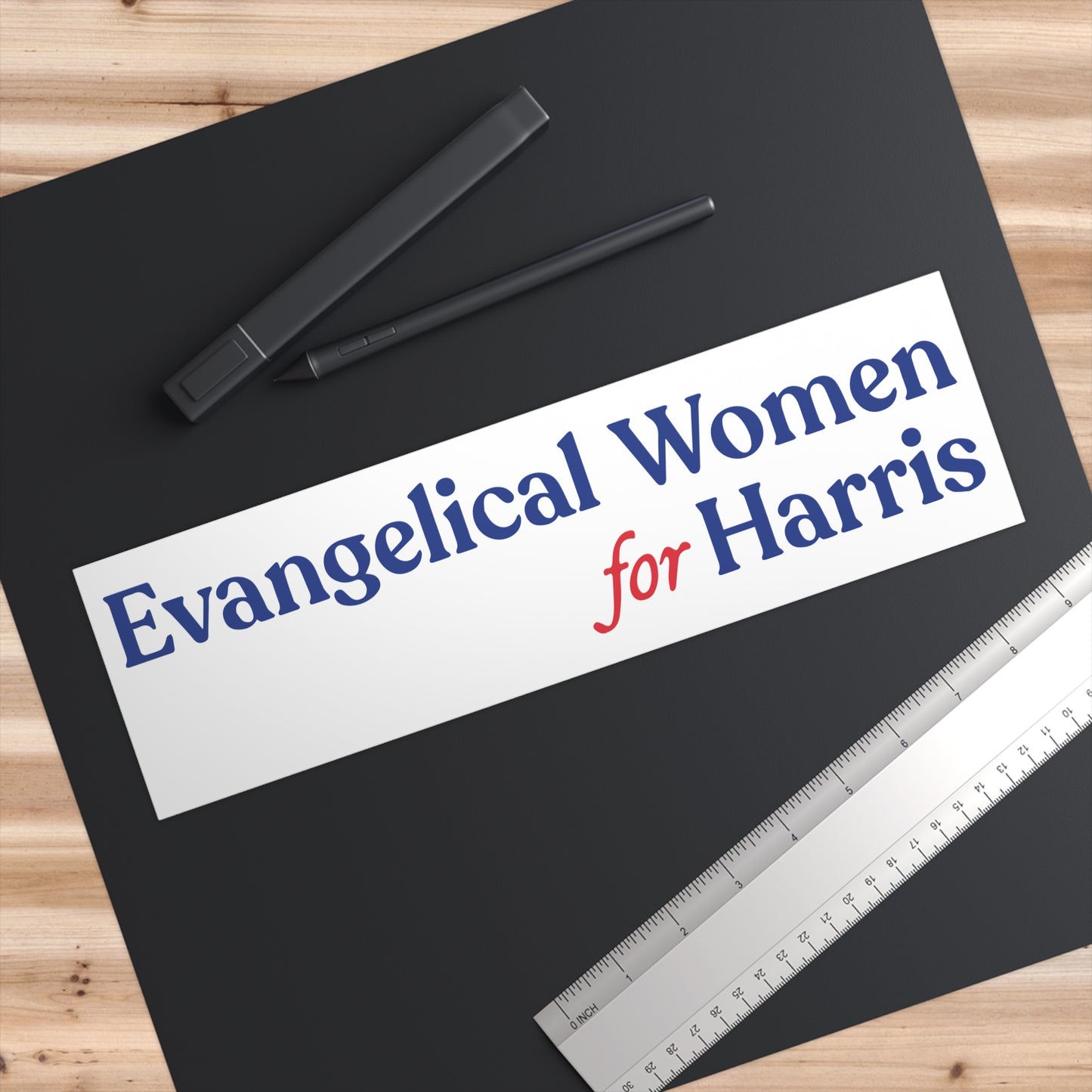 Evangelical Women For Harris Bumper Sticker