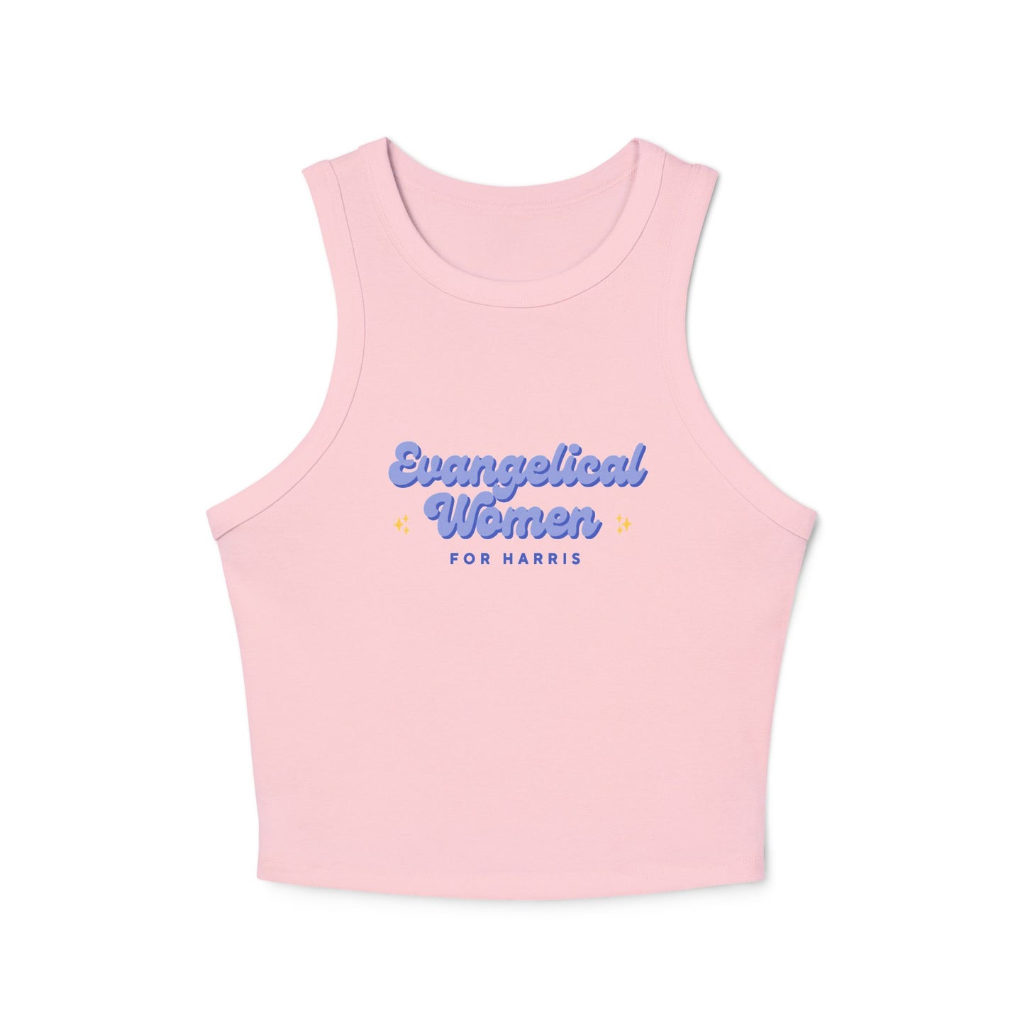 Evangelical Women For Harris Micro Rib Racer Tank Top