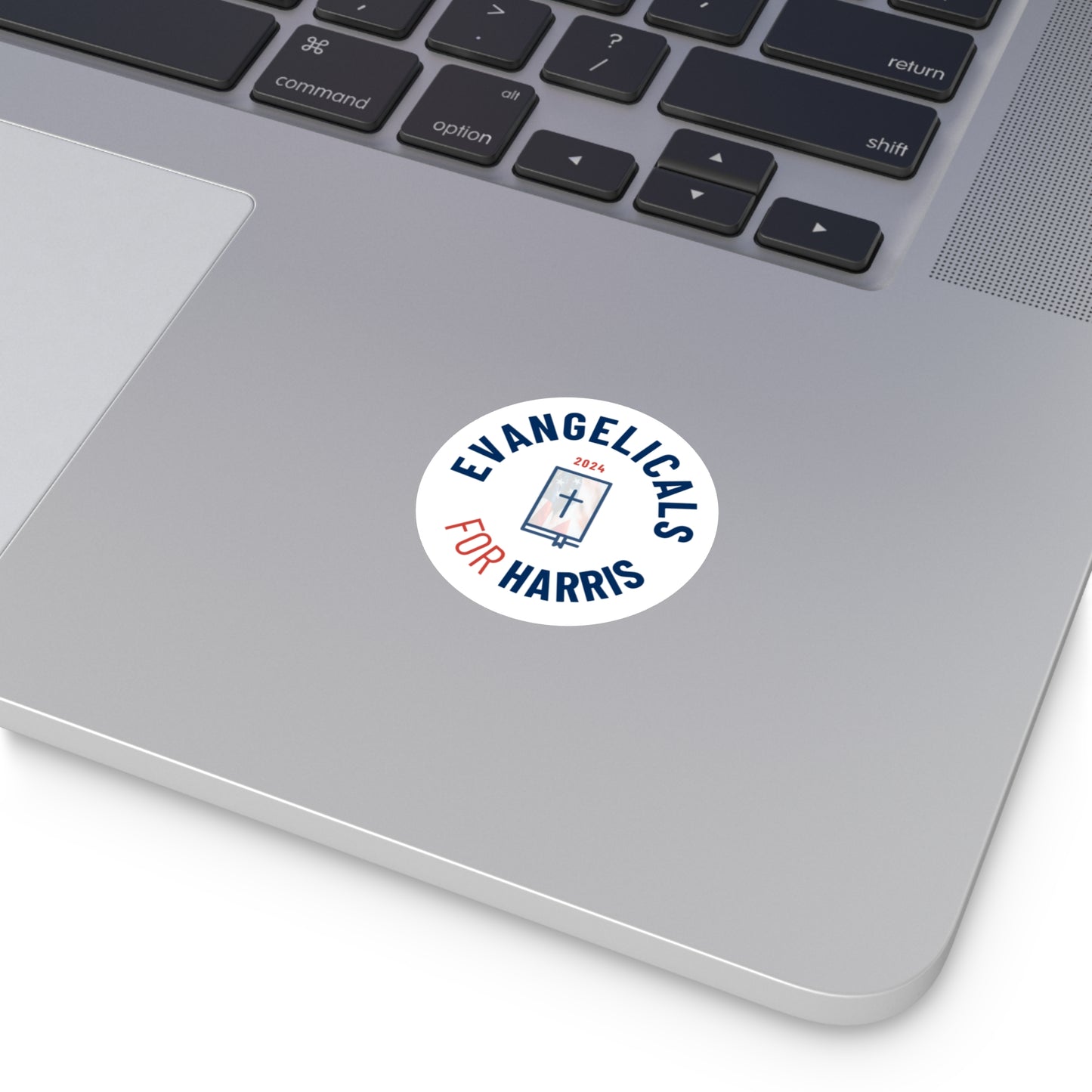 Evangelicals For Harris Round Vinyl Sticker