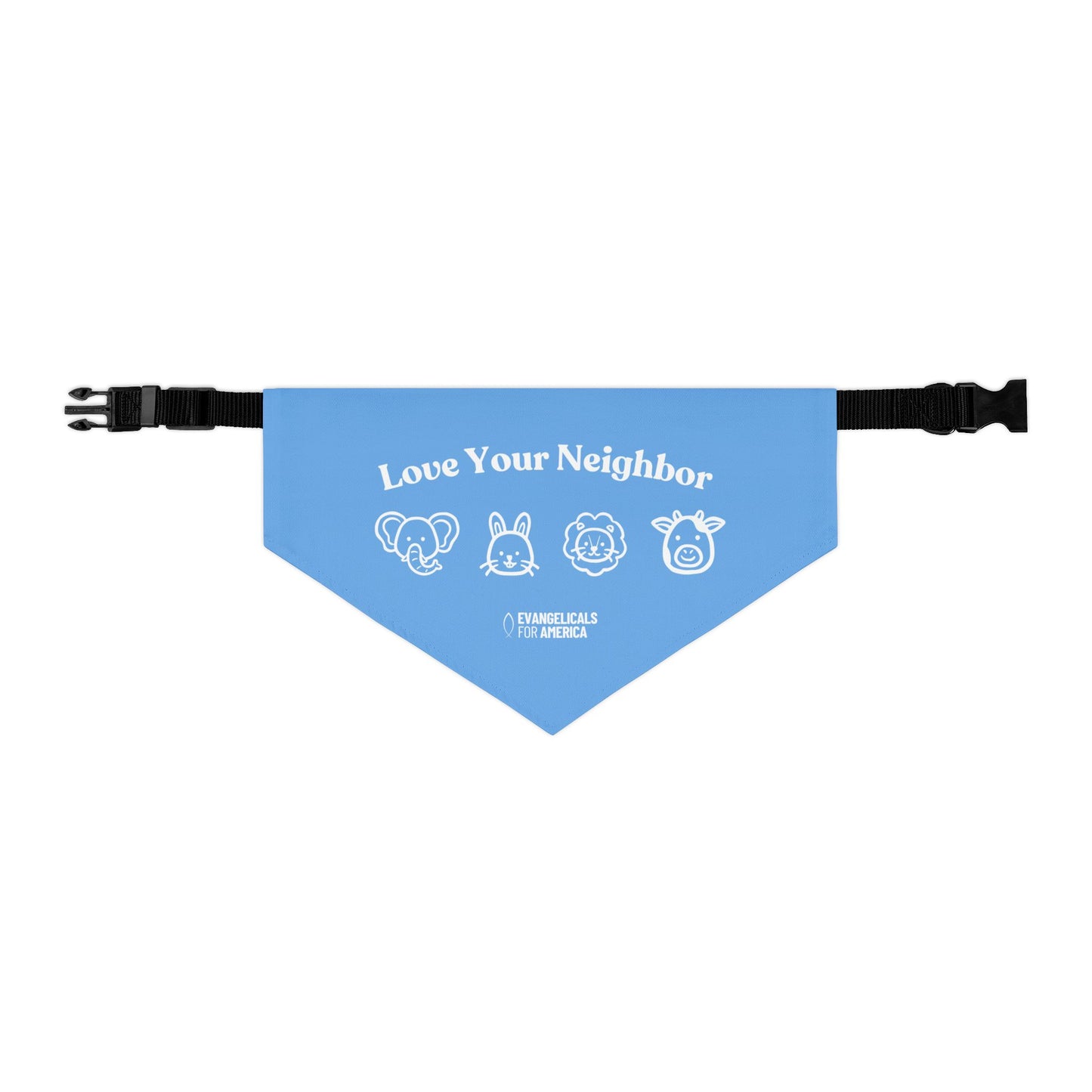 Love Your Neighbor Pet Bandana Collar