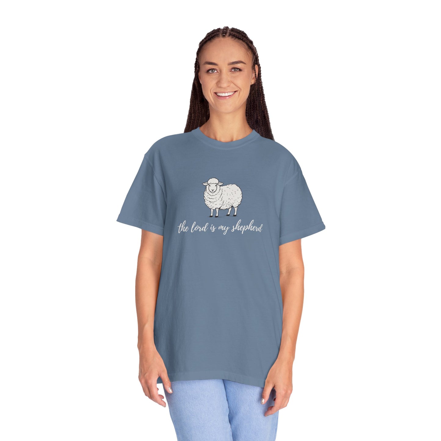 The Lord is My Shepherd Unisex Garment-Dyed T-shirt