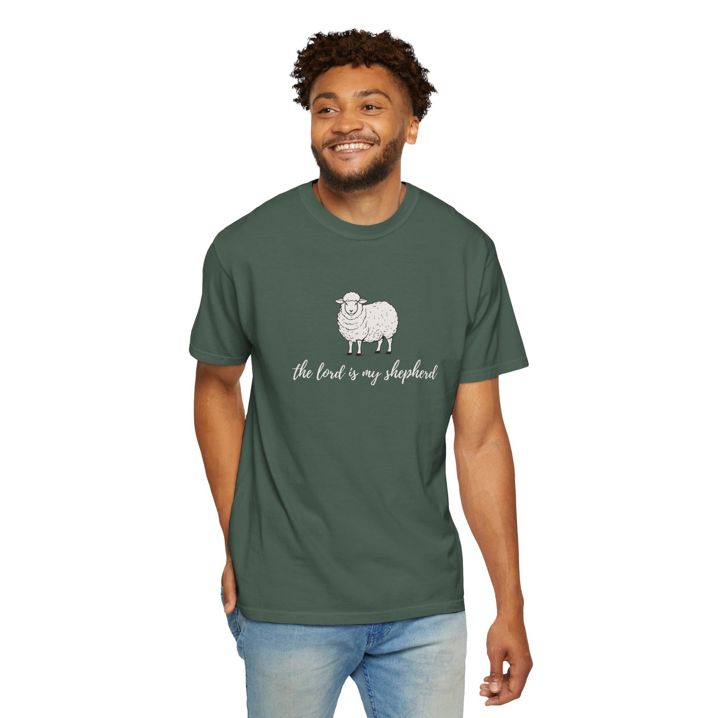 The Lord is My Shepherd Unisex Garment-Dyed T-shirt