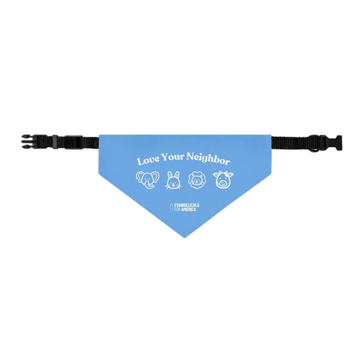 Love Your Neighbor Pet Bandana Collar